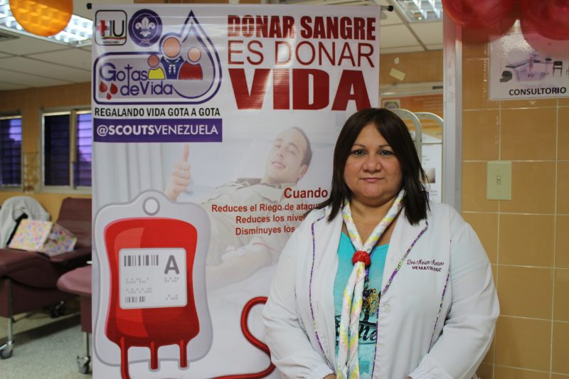 Dra. Miriam Montero, jefa del Servicio de Banco de Sangre del SAHUM